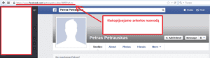 Facebook slaptažodis